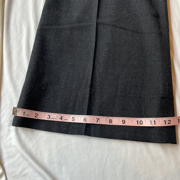 Diane von Furstenberg Midrise Flared Grey Wool Pants - Picture 8 of 15